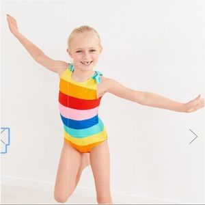 Hanna Anderson Rainbow Stripe One Piece! NWOT